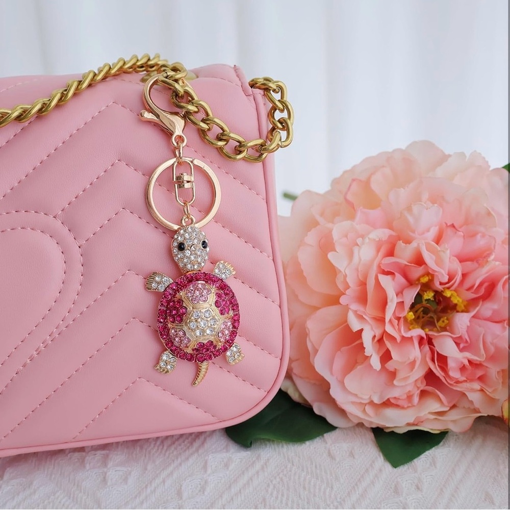 Colorful Turtle And Bear Keychains - image 2